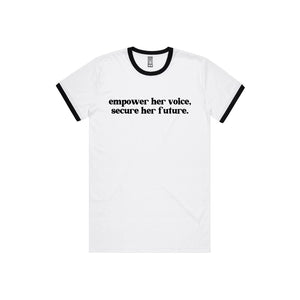 Empower her voice t-shirt