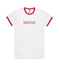 Load image into Gallery viewer, Empower Her Voice T-shirt